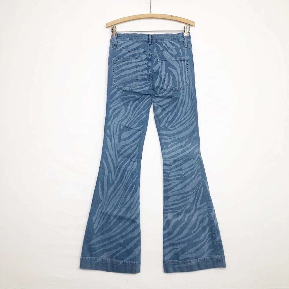 Free People We The Free low tide, zebra flare pants